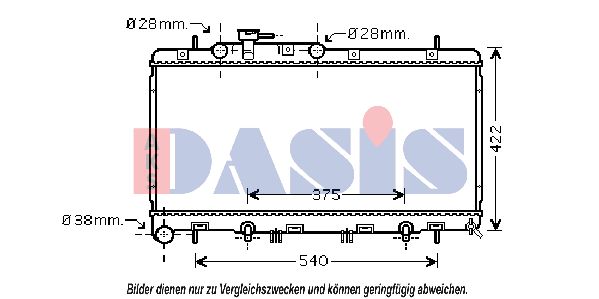 AKS DASIS Jäähdytin,moottorin jäähdytys 350032N